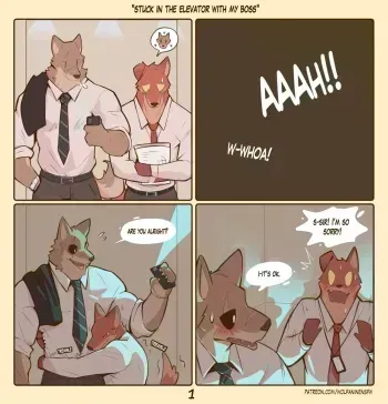 Stuck in the Elevator with My Boss manga cover