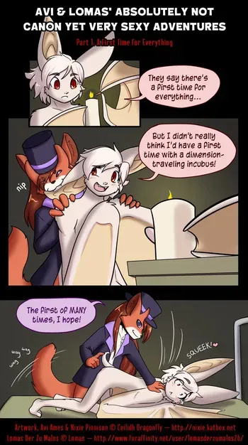[Nixieseal] Avi & Lomas' Absolutely Not Canon Yet Very Sexy Adventures manga cover