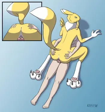 [raevild] Renamon Seduces Her Tamer (Digimon) manga cover