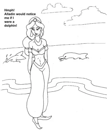 [Picklejuice] Jasmine into Dolphin (Aladdin) manga cover