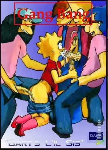Gang Bang - Bart's Lil Sis (The Simpsons) manga cover