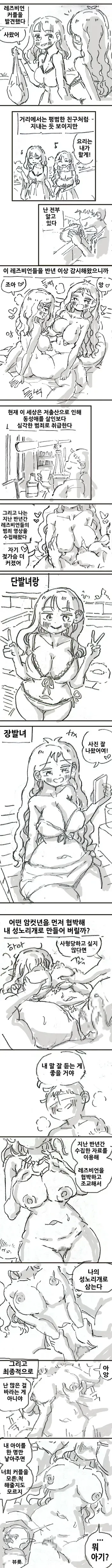 [Nisino] 레즈비언 [Korean] manga cover
