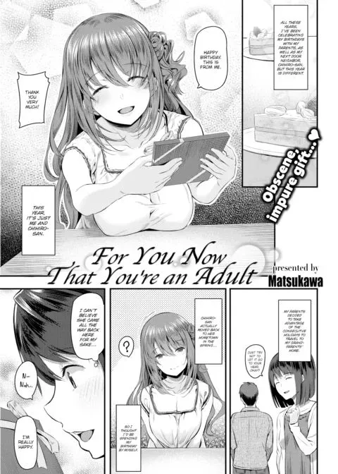 For You Now That You're an Adult manga cover
