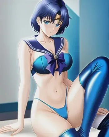 Sailor Mercury & others [AI Generated] manga cover