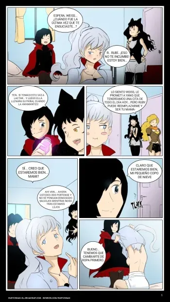 [Sketch Man] Commission: RWBY diaper fiction [Spanish] [El atlas] manga cover