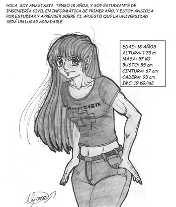 ANASTASIA WEIGHT GAIN IN UNIVERSITY (ESPAÑOL) manga cover