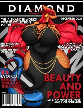 [President Alexander] Diamond Magazine Cover (Pokémon) manga cover