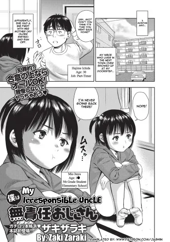 [Zaki Zaraki] Boku wa Musekinin Oji-san | My Irresponsible Uncle (COMIC Masyo 2017-04) [English] [Jashinslayer] [Digital] manga cover