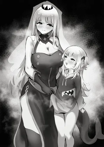 [darkdeaththorn] Mori Calliope & Gawr Gura manga cover