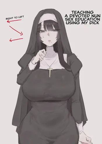 Teaching a devoted nun sex education using my dick manga cover