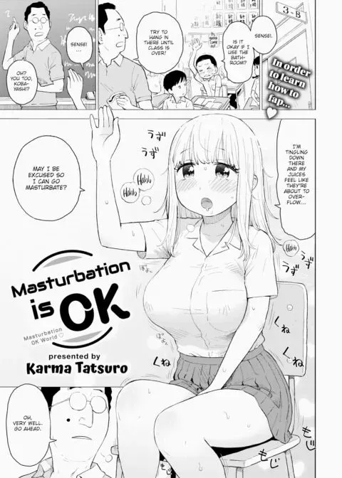 Masturbation is OK manga cover
