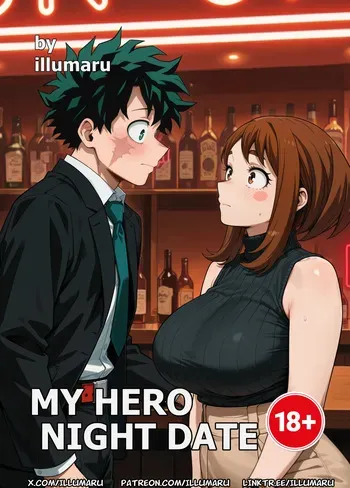 [Illumaru] My hero night date [AI Generated] manga cover