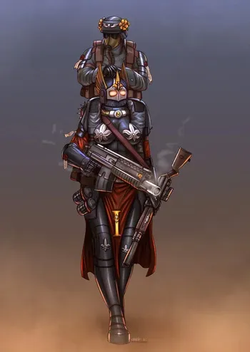 [UNOP k.] Krieg Kurt and Sororitas Clara (Warhammer 40K) manga cover