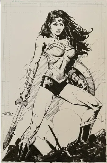Wonder Woman by David Finch manga cover