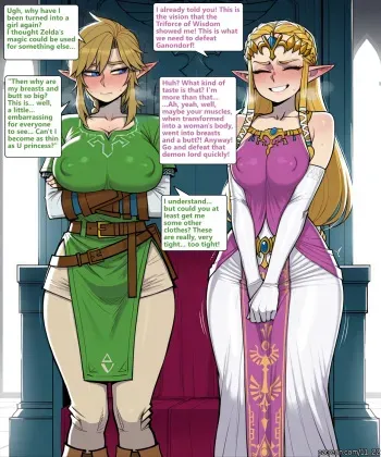 Genderswapped Link x Ganondorf Comic manga cover