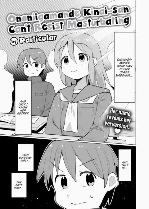 Onaniigamande Kinai-san Can't Resist Masturbating manga cover