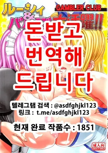 (COMIC1☆6) [Gambler Club (Kousaka Jun)] Lucy & Virgo Daikatsuyaku !! | 루시&바르고 대활약!! (Fairy Tail) [Korean] manga cover