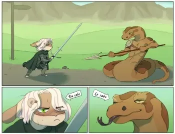Truce at the Fork-Tongue Crossroads [Spanish][Español][Fc-Production] [Furry] manga cover