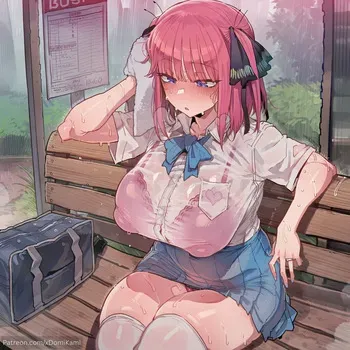 [xDomiKami]nakano nino - bus stop[AI Generated] manga cover