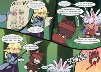 [Nicoffee] Caelee Meets Some Bunnies manga cover