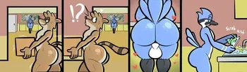 [Taillove] Mordecai and Rigby 2: Surprise Buttsex manga cover