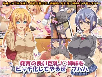 [Toriihime] Hatsuiku no Yoi Kyonyuu J○ Shimai wo Bitch-ka Shite Yaruze Fuhaha manga cover