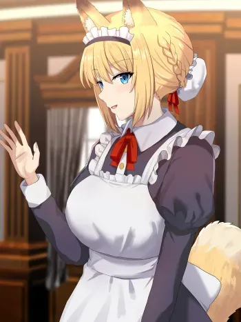 [Shinyashiki] Kemomimi Maid no Fellatio manga cover