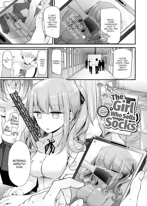The Girl Who Sells Socks manga cover