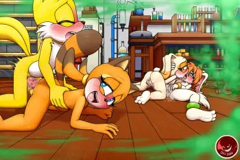[DEXstar] Tails having Fun with Marine, Cream, and Milla + Extras manga cover