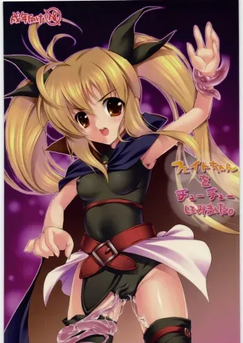 [Ekisupaatodesu] Fate-chan wo cyu cyu sitemimasita (Magical Girl Lyrical Nanoha) manga cover