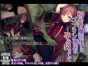 [Ranpakudou (Sugita Ranpaku)] Shoshinsha Mahoutsukai wa Goblin Senyou no Haramibukuro to Shite manga cover
