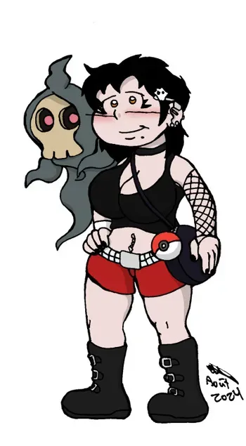 A femdom on her Pokemon journey. manga cover