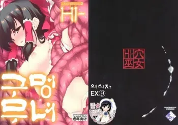 (C78) [TUKIBUTO (Hyouju Issei)] HI-Ana Miko (Touhou Project) [Korean] manga cover