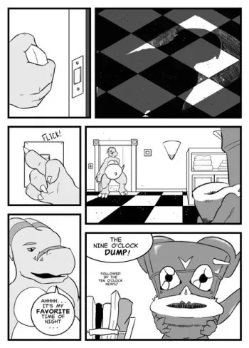 The life of Veemon the toilet manga cover