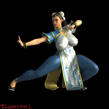 [Tlameteotl] Chun Li Degradation manga cover