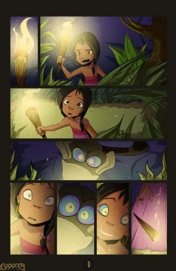 [Fixxxer] Shanti and Kaa minicomix (The Jungle Book) manga cover