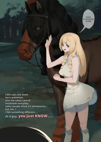 Lillie x Mudsdale manga cover