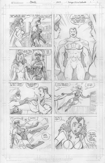 [SatyQ] Avengers vs the Crime Syndicate (Scarlet Witch, Ms. Marvel, Ultraman, Superwoman) [English] manga cover