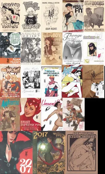 [Adam Hughes] Sketchbook Collection manga cover