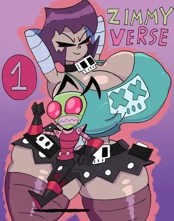 [Gooeyblob] Gaz and Zim (Invader Zim) manga cover