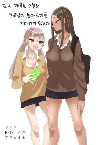 [Aweida] Danchi Gal wa Kyou mo Oya no Kaeri o Matte Inai | 단지 갸루는 오늘도 부모님이 돌아오기를 기다리지 않는다 [Korean] manga cover
