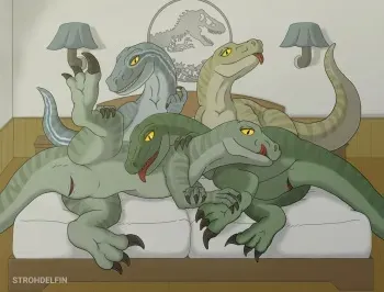 [strohdelfin] The Raptor Squad is Waiting for You (Jurassic World) manga cover