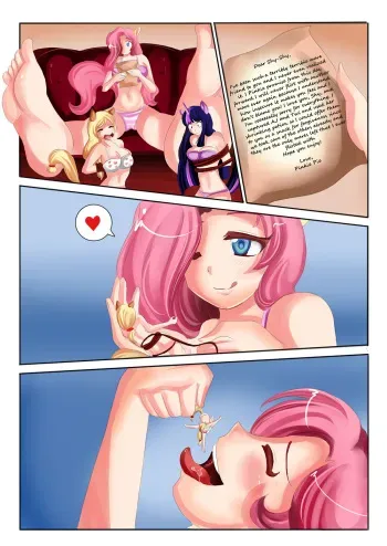 Fluttershy Noms Twilight Apple manga cover