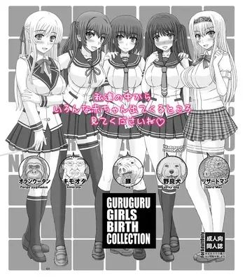 [Shiawase Kyouwakoku (Shiawase no Katachi)] Guruguru Girl's Bar Collection manga cover