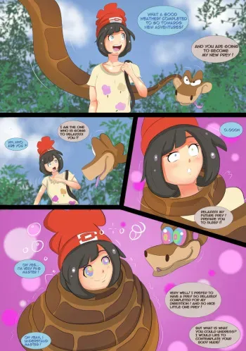 [Artofadam8] Kaa Discovers Pokemon Trainers manga cover
