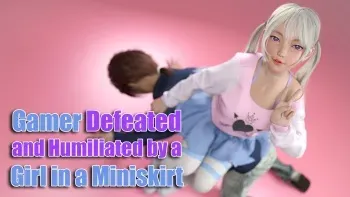Gamer Defeated and Humiliated by a Girl in a Miniskirt manga cover