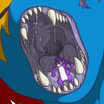 [KazSnackerton] Deleted & new artworks (vore, mawshots, giants) manga cover