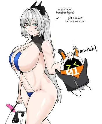 [nwoidn] Sunbringer with a store manger (Zenless Zone Zero) manga cover