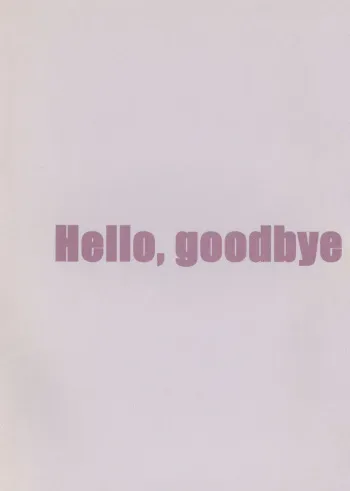 [Negishi Machiko (Tamago Club Hiyoko Club)] Hello, Goodbye [ENG] manga cover
