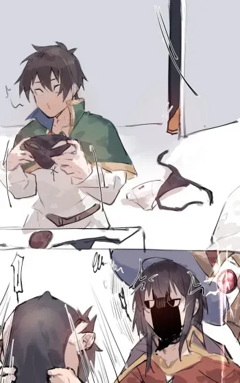Kazuma x Megumin manga cover